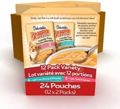 Hartz Delectables Savory Broths Chicken & Veggies Lickable Cat Treat, 12 Pack -Pet Products Shop 51VJXxunLJL. AC