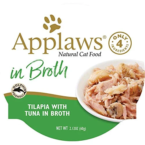 Applaws Cat Food In Broth Pots Variety Bundle Pack -Tuna Lovers Variety Pack 4 Flavors - 2.12 Ounces Each (12 Total) W/Hotspot Pets Collapsible Bowl 4 Applaws Cat Food In Broth Pots Variety Bundle Pack -Tuna Lovers Variety Pack 4 Flavors - 2.12 Ounces Each (12 Total) W/Hotspot Pets Collapsible Bowl - Image 2