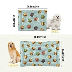 Food Hamburger Dog Bed Cat Bed Soft Comfortable Pet Bed Non-Slip Calming Kennel Pad For Small Medium Large Dogs Cats 2116469 -Pet Products Shop 51VrihwkFpL