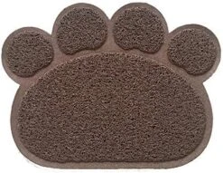 IHOO Pet Feeding Mat Cats Dog PVC Pads Non-Slip Puppy Kitten Dish Bowl Food Water Cat Litter Placemat Mat Paw Shape,1Pcs Red -Pet Products Shop 51W6zKCOCxL. AC