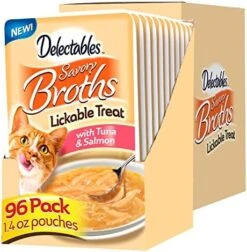 Hartz Delectables Savory Broths Chicken & Veggies Lickable Cat Treat, 12 Pack -Pet Products Shop 51WVocsO CL. AC