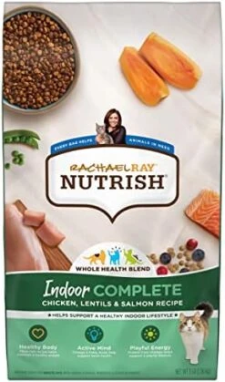 Rachael Ray Nutrish Indoor Complete Premium Natural Dry Cat Food, Chicken With Lentils & Salmon Recipe, 14 Pounds (Packaging May Vary) -Pet Products Shop 51WbTryRLCL. AC