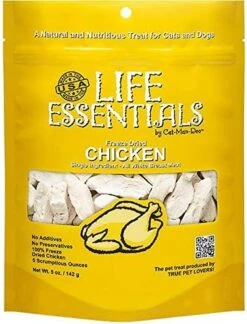 LIFE ESSENTIALS BY CAT-MAN-DOO All Natural Freeze Dried Chicken For Dogs & Cats - No Fillers, Preservatives, Or Additives - Grain Free Tasty Treat - 5 Oz Bag - Made In USA 15 LIFE ESSENTIALS BY CAT-MAN-DOO All Natural Freeze Dried Chicken For Dogs & Cats - No Fillers, Preservatives, Or Additives - Grain Free Tasty Treat - 5 Oz Bag - Made In USA -Pet Products Shop 51Wk6TIkcJL. AC
