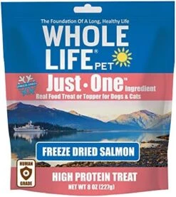 Whole Life Pet Just One Salmon Dog And Cat Value Packs - Human Grade, Freeze Dried, One Ingredient - Protein Rich, Grain Free, Made In The USA -Pet Products Shop 51XRDKpgQjL. AC