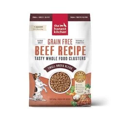The Honest Kitchen Whole Food Clusters Small Breed Grain Free Beef Dry Dog Food, 10 Lb Bag