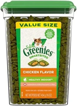 FELINE GREENIES SMARTBITES HEALTHY INDOOR Natural Treats For Cats, Tuna Flavor, 16 Oz. Tub -Pet Products Shop 51XhrNm5xWL. AC