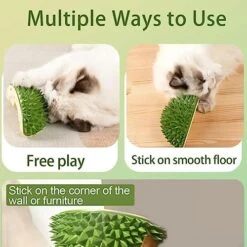 Durian Multifunctional Toys,Durian Cat Scratcher,Massaging And Removing Floating Hair Cat Dog Mint Toys (Yellow) -Pet Products Shop 51XvmiQEmKL