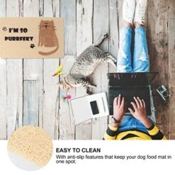 Indestructible Dog Bed Large Cat Litter Mat Anti-Spill Pets Fedding Mat Non-Slip Cat Litter Mat Washable Pet Cushion Kitten Litter Mat Large Heating Pad Large Heating Pad -Pet Products Shop 51XyF1FQQML