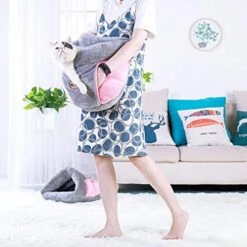 Hynsin Pet Cat Dog House Kennel Plush Cotton Puppy Cave Sleeping Bed Soft Mat Pad Warm Nest Winter Warm Cozy Bed For Pet Cat Dog Gray M 19 Hynsin Pet Cat Dog House Kennel Plush Cotton Puppy Cave Sleeping Bed Soft Mat Pad Warm Nest Winter Warm Cozy Bed For Pet Cat Dog Gray M -Pet Products Shop 51YANxsFiOL