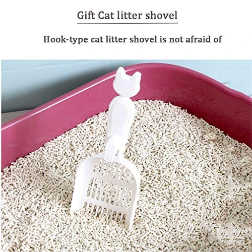 Dxjsf Pet Pan Toilet Fully Enclosed Cat Litter Cat Toilet Deodorant Anti-Splashing Cat Pot Large Flip Cat Litter Cat Supplies For Kitten Small Pets (Color : Gray) 7 Dxjsf Pet Pan Toilet Fully Enclosed Cat Litter Cat Toilet Deodorant Anti-Splashing Cat Pot Large Flip Cat Litter Cat Supplies For Kitten Small Pets (Color : Gray) - Image 5