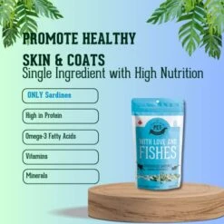 The Granville Island Pet Treatery Pure Proteins With Love And Fishes Sardine Treats For Dogs & Cats, 210 Gram -Pet Products Shop 51YILNDgMbL