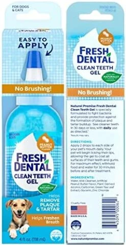 Naturel Promise Fresh Dental Clean Teeth Gel, 4 Fl Oz - Easy To Use Pet Dental Gel That Helps Remove Plaque, Tartar, And Freshen Breath-No Brushing Pet Oral Care For Dog Dental Care, Cat Dental Care 17 Naturel Promise Fresh Dental Clean Teeth Gel, 4 Fl Oz - Easy To Use Pet Dental Gel That Helps Remove Plaque, Tartar, And Freshen Breath-No Brushing Pet Oral Care For Dog Dental Care, Cat Dental Care -Pet Products Shop 51YToLcvh3L. AC