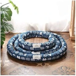YangYan Cooling Pet Bed Mats, Breathable Pad Ultra Soft Comfortable Blanket Bed For Cats Small Medium Large Dogs Pet Summer Mats (Color : Blue Cat, Size : M) -Pet Products Shop 51YljaKvffL. AC 3