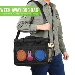 Kundu Cat & Dog Travel Bag - Includes 2 Food Carriers, 2 Bowls & Place Mat - Airline Approved - Black,6 Piece Set,KDU-011 11 Kundu Cat & Dog Travel Bag - Includes 2 Food Carriers, 2 Bowls & Place Mat - Airline Approved - Black,6 Piece Set,KDU-011 -Pet Products Shop 51YmoWUxh1L