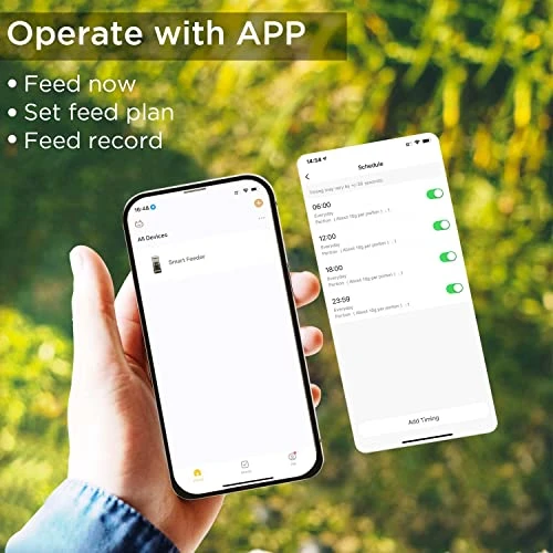 Mocoline Automatic Cat Feeders, 5G WiFi Cat Food Dispenser Auto Timed Smart Bluetooth 4L With APP Timer For Cat, Dog, Pet, Dry Food, Indoor 4 Mocoline Automatic Cat Feeders, 5G WiFi Cat Food Dispenser Auto Timed Smart Bluetooth 4L With APP Timer For Cat, Dog, Pet, Dry Food, Indoor - Image 2