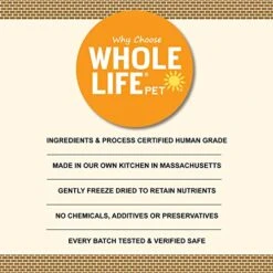 Whole Life Pet Just One Salmon Dog And Cat Value Packs - Human Grade, Freeze Dried, One Ingredient - Protein Rich, Grain Free, Made In The USA -Pet Products Shop 51YzNrb1HFL