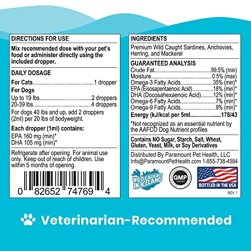 Paramount Pet Health Cat Glucosamine And Omega 3 Fish Oil Bundle 6 Paramount Pet Health Cat Glucosamine And Omega 3 Fish Oil Bundle - Image 4