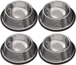 Cat Bowls For Food And Water, 2PCS Rapsrk Non-Slip Stainless Steel Small Cat Food Bowls 8 Oz Pet Bowl With Removable Rubber Base Cat Dog Bowl,Stackable Cat Puppy Dishes Cat Bowls With Cute Cat Painted 18 Cat Bowls For Food And Water, 2PCS Rapsrk Non-Slip Stainless Steel Small Cat Food Bowls 8 Oz Pet Bowl With Removable Rubber Base Cat Dog Bowl,Stackable Cat Puppy Dishes Cat Bowls With Cute Cat Painted -Pet Products Shop 51ZLJIj1wML. AC