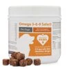 Project Paws Omega 3-6-9 Select Fish Oil For Dogs - Krill Oil Skin And Coat Supplement - 120 Count