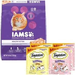IAMS PROACTIVE HEALTH Healthy Kitten Dry Cat Food With Chicken, 7 Lb. Bag -Pet Products Shop 51ZyBeHEKoL. AC