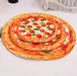 1pc Short Plush Pet Mat Durable Poached Eggs Blanket Mats For Small Dog And Cat Cute Omelette Pet Blankets Puppy Cat (Color : Pizza Blanket, Size : XS) -Pet Products Shop 51a1ZkBGlVL