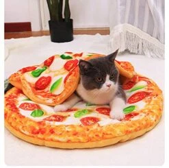 1pc Short Plush Pet Mat Durable Poached Eggs Blanket Mats For Small Dog And Cat Cute Omelette Pet Blankets Puppy Cat (Color : Pizza Blanket, Size : L) 7 1pc Short Plush Pet Mat Durable Poached Eggs Blanket Mats For Small Dog And Cat Cute Omelette Pet Blankets Puppy Cat (Color : Pizza Blanket, Size : L) -Pet Products Shop 51a3oH4WkvL 2