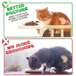 Loninak Cat Wall Shelves, Cat Feeding Shelf With Steps - Include Cat Food Shelf, 2 Cat Food Bowl And Cat Ladder, Wall Mounted Cat Shelf, Cat Furniture Wall For Playtime And Relaxation -Pet Products Shop 51a5w1QcCpL