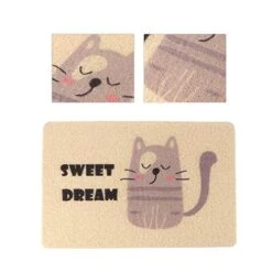 Mipcase Large Cat Litter Mat 3pcs Kittens Cats/Litter Food Cm Inch Pad Puppy Urine Dogs Mat Backing, Sleeping Pet, Kitten With Non- Fedding Mat, Mat- Proof Beige Scatter For Washable, -Pet Products Shop 51a6UkgcNNL