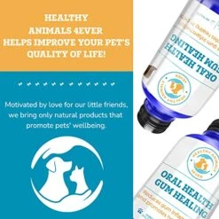 Healthy Animals 4 Ever Oral Health Gum Healing For Dogs - Relieves Inflammation, Soothes Pain, Fights Gum Disease - Natural, Non-GMO, Organic - Gluten, Preservative & Chemical Free Supplement - 300 Ct -Pet Products Shop 51aTZFWhBlL
