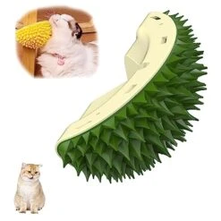 Durian Multifunctional Toys,Durian Cat Scratcher,Massaging And Removing Floating Hair Cat Dog Mint Toys (Yellow) -Pet Products Shop 51bvLDgyWL