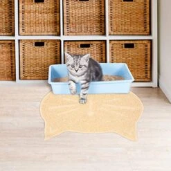 Cat Bed Litter Box Mat Cat Scratching Pads Dogs And Cats Non- Feeding Placement Tray Pad Mat Dog Cat Bowl Mat Non- Stick Food Pad Water Cushion Litter Box Mat Pet Feeding Mat Cat Litter Mat -Pet Products Shop 51c2ay1EbPL