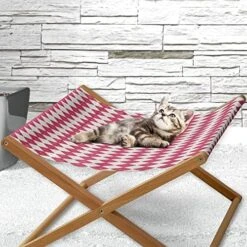 Lunarable Food Pet Hammock, Bunch Of Sliced Limes Background Yummy Fruit Fresh Tropical Vitamin Picture Print, Bed For Kittens Canopy With Durable Wooden Frame, 22" X 19 1/2" X 13", Fern Green -Pet Products Shop 51cNw 3ZgfL. AC