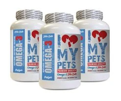 I LOVE MY PETS LLC Omega-3 For Cats - Omega 3 Fatty ACIDS For Cats - Best Health Option - Premium - Cat Omega 3-540 Softgels (3 Bottles)