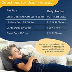 ProDen Plaque Off Dog Dental Chews - Dog Teeth Cleaning Treat For Plaque & Tartar Control - Dog Breath Chews - Medium / Large Dog Breath Freshener Treats - 60 Ct. -Pet Products Shop 51cfPH5xPyL