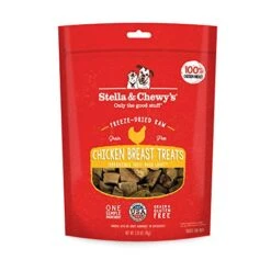 Stella & Chewy's Freeze-Dried Raw Single Ingredient Chicken Breast Treats, 2.75 Oz. Bag