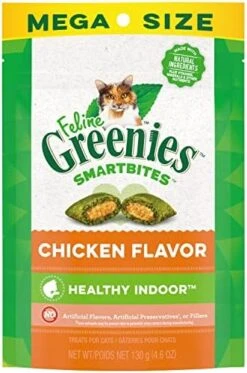 FELINE GREENIES SMARTBITES HEALTHY INDOOR Natural Treats For Cats, Tuna Flavor, 16 Oz. Tub -Pet Products Shop 51cuqEoKsmL. AC