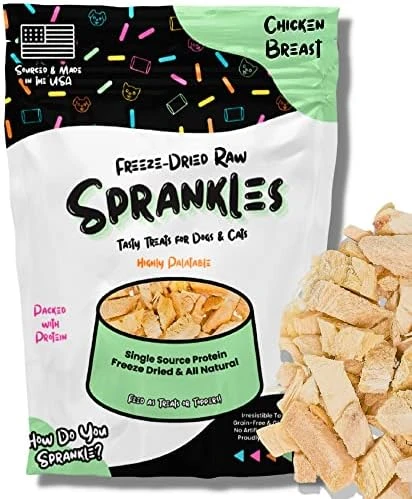 SPRANKLES Freeze Dried Chicken Liver Treats For Cats & Dogs - Single Ingredient All Natural Grain-Free, High Protein, Made In USA - Perfect For Training, Topper Or Snack (Chicken Liver, 6 Ounce) 8 SPRANKLES Freeze Dried Chicken Liver Treats For Cats & Dogs - Single Ingredient All Natural Grain-Free, High Protein, Made In USA - Perfect For Training, Topper Or Snack (Chicken Liver, 6 Ounce) - Image 6