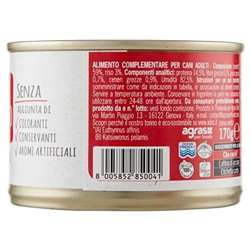 LQNQ ADoC Dog Cibo Umido Per Cani Mix 4 - Trancetti Di Tonnetto, Filetti Di Pollo, Anatra E Manzo - 24 Lattine Da 170gr 7 LQNQ ADoC Dog Cibo Umido Per Cani Mix 4 - Trancetti Di Tonnetto, Filetti Di Pollo, Anatra E Manzo - 24 Lattine Da 170gr - Image 5