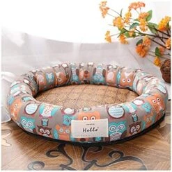 YangYan Cooling Pet Bed Mats, Breathable Pad Ultra Soft Comfortable Blanket Bed For Cats Small Medium Large Dogs Pet Summer Mats (Color : Blue Cat, Size : M) -Pet Products Shop 51dkBgCr14L. AC 4