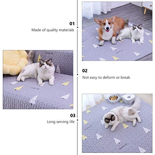TEHAUX Puppy Dog Cat Sleep Blanket Mat, Cat Litter Mat Dog Food Mat, Cat Mat Non- Sticky Cat Litter Blanket For Sleeping Cat Carpet Cat Sleeping Mat Pet Floor Mat, Cat Sleep Litter Mat 7 TEHAUX Puppy Dog Cat Sleep Blanket Mat, Cat Litter Mat Dog Food Mat, Cat Mat Non- Sticky Cat Litter Blanket For Sleeping Cat Carpet Cat Sleeping Mat Pet Floor Mat, Cat Sleep Litter Mat - Image 5