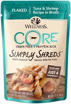 Wellness Bowl Boosters Wet Cat Food Topper, Flaked Salmon & Tuna In Broth, 1.75 Ounce (Pack Of 12) -Pet Products Shop 51erRrITMLL. AC