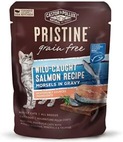 Castor & Pollux Pristine Grain Free Cage-Free Duck Recipe Morsels In Gravy Cat Food Pouches, 3 Oz (Pack Of 24) -Pet Products Shop 51exNA7pVzL. AC