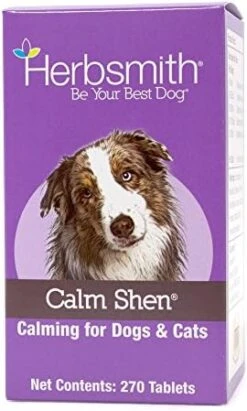 Herbsmith Calm Shen – Herbal Blend For Dogs & Cats – Natural Anxiety Remedy For Dogs & Cats – Feline And Canine Calming Supplement – 75g Powder -Pet Products Shop 51eyeGyJDPL. AC