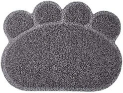 QCUTEP Pet Feeding Mat, Pet Litter Mat PVC Non-Slip Litter Tray Mat Waterproof Claw-Printed Pet Litter Pads For Cats Dogs And Puppies 40 X 30cm -Pet Products Shop 51f0RhwmNKL. AC
