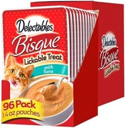 Hartz Delectables Bisque Tuna & Salmon Lickable Wet Cat Treats, 12 Count -Pet Products Shop 51f6OQNN CL. AC