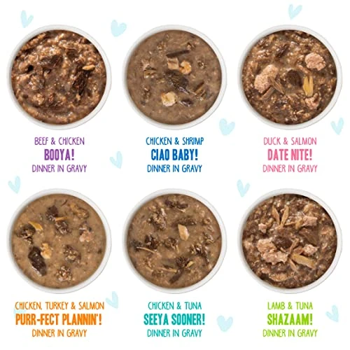 Weruva B.F.F. OMG - Best Feline Friend Oh My Gravy!, Variety Pack, Potluck O' Pouches, Wet Cat Food, 2.8Oz Pouches (Pack Of 12) 5 Weruva B.F.F. OMG - Best Feline Friend Oh My Gravy!, Variety Pack, Potluck O' Pouches, Wet Cat Food, 2.8Oz Pouches (Pack Of 12) - Image 3