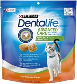Purina DentaLife Made In USA Facilities Cat Dental Treats, Tasty Chicken Flavor - 19 Oz. Pouch -Pet Products Shop 51fxpSflfL. AC