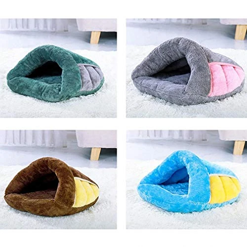 Hynsin Pet Cat Dog House Kennel Plush Cotton Puppy Cave Sleeping Bed Soft Mat Pad Warm Nest Winter Warm Cozy Bed For Pet Cat Dog Gray M 6 Hynsin Pet Cat Dog House Kennel Plush Cotton Puppy Cave Sleeping Bed Soft Mat Pad Warm Nest Winter Warm Cozy Bed For Pet Cat Dog Gray M - Image 4