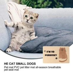 Indestructible Dog Bed Large Cat Litter Mat Anti-Spill Pets Fedding Mat Non-Slip Cat Litter Mat Washable Pet Cushion Kitten Litter Mat Large Heating Pad Large Heating Pad -Pet Products Shop 51gKbcYEH3L