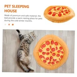 Balacoo Cat Beds 4pcs Cat Nest Outdoor Mattress Outdoor+mats Indoor+mat Cat Beds For Outdoor Cats Pizza Pet Bed Cloth Warming Cat Bed Indoor Cat Kennel Small Cat Bed Winter -Pet Products Shop 51gkybOEUGL